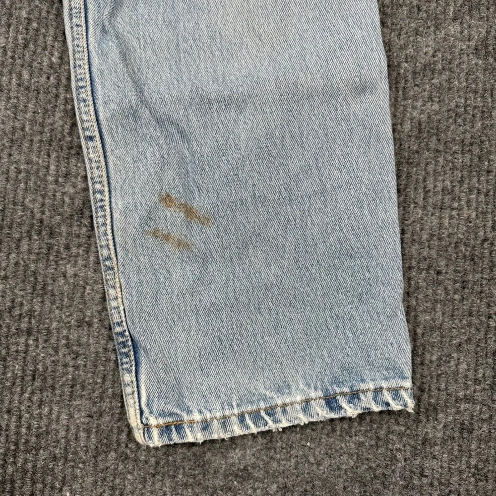 Vintage‎ 90s Levi's 550 Relaxed Fit Jeans Mens 33x32 Light Wash Distressed Denim